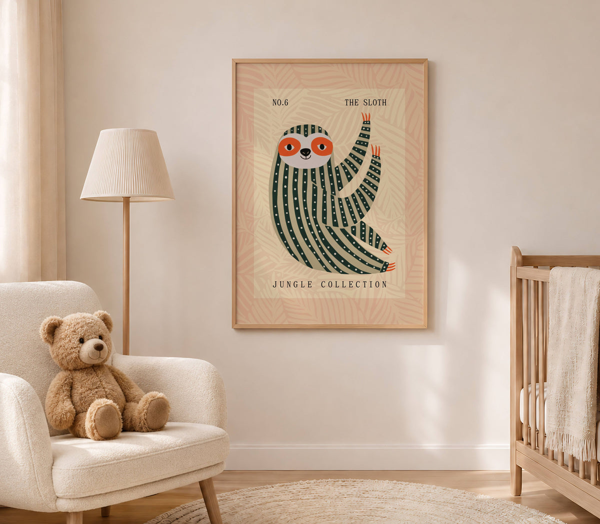The Sloth Nursery Print