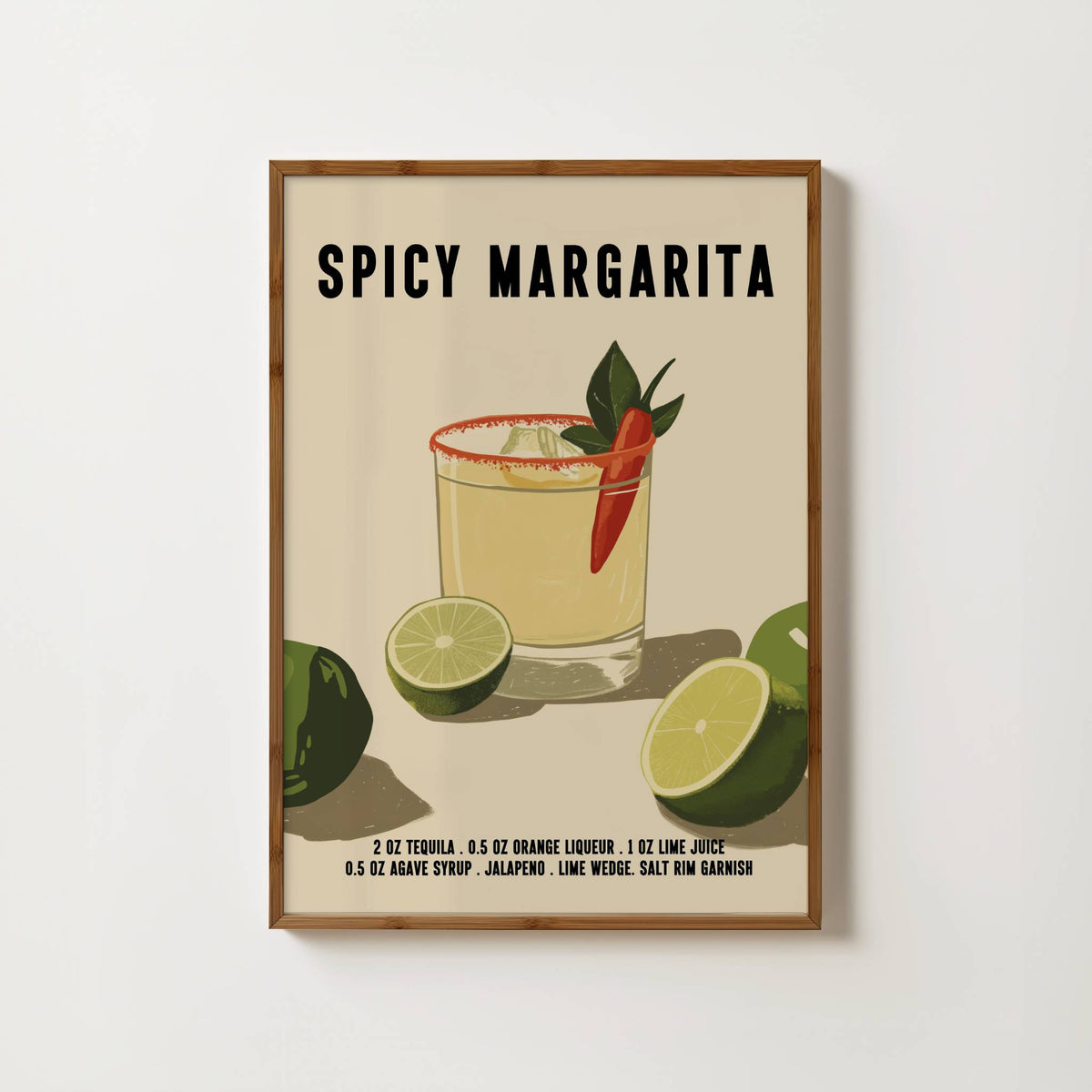 Spicy Margarita Cocktail Print