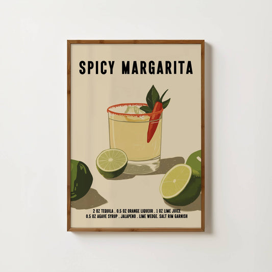 Spicy Margarita Cocktail Print