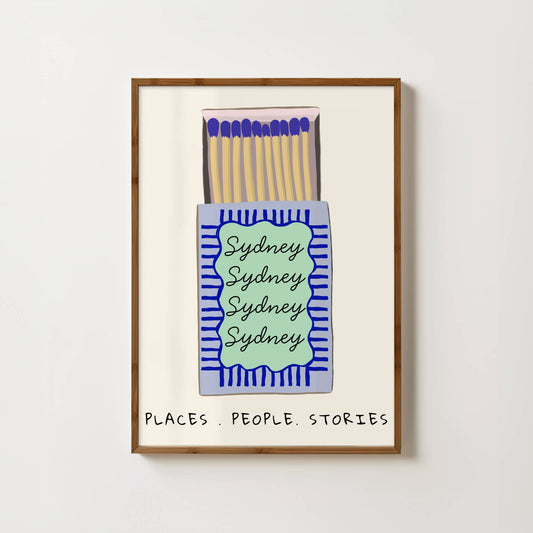 Sydney Matchbox Print
