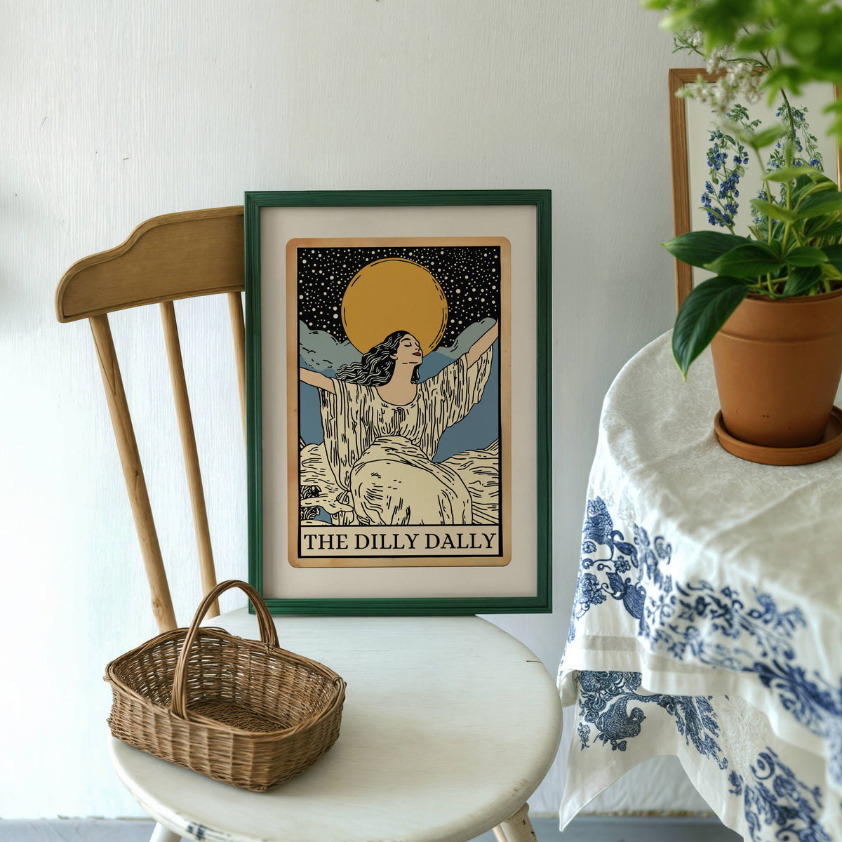 The Dilly Dally Tarot Card Print