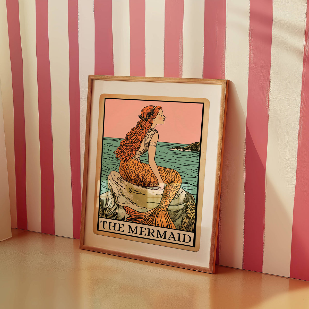The Mermaid Tarot Card Print