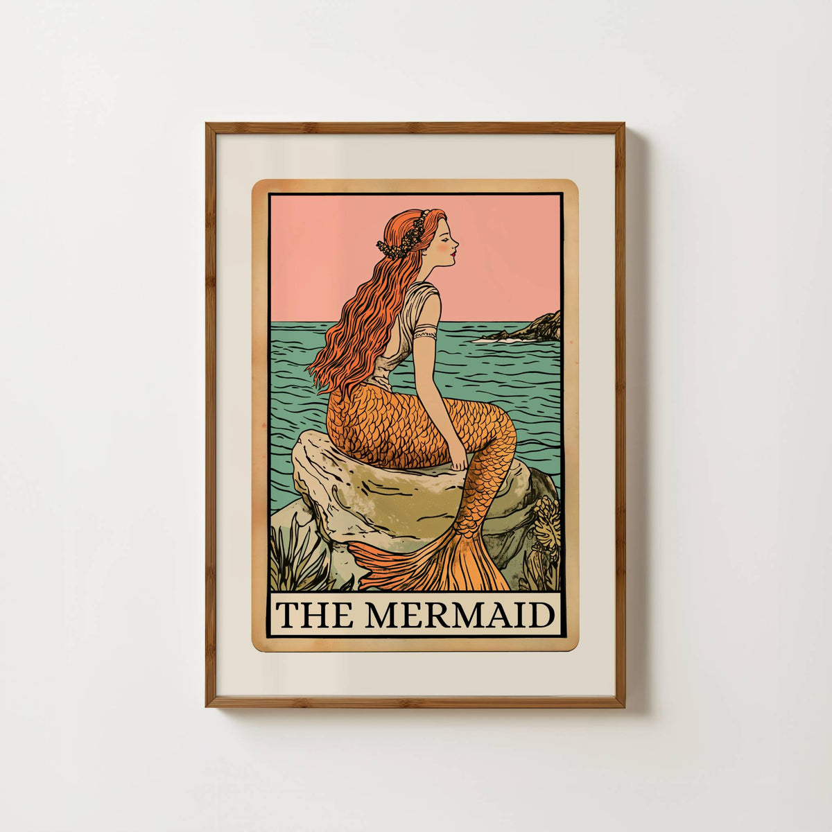 The Mermaid Tarot Card Print