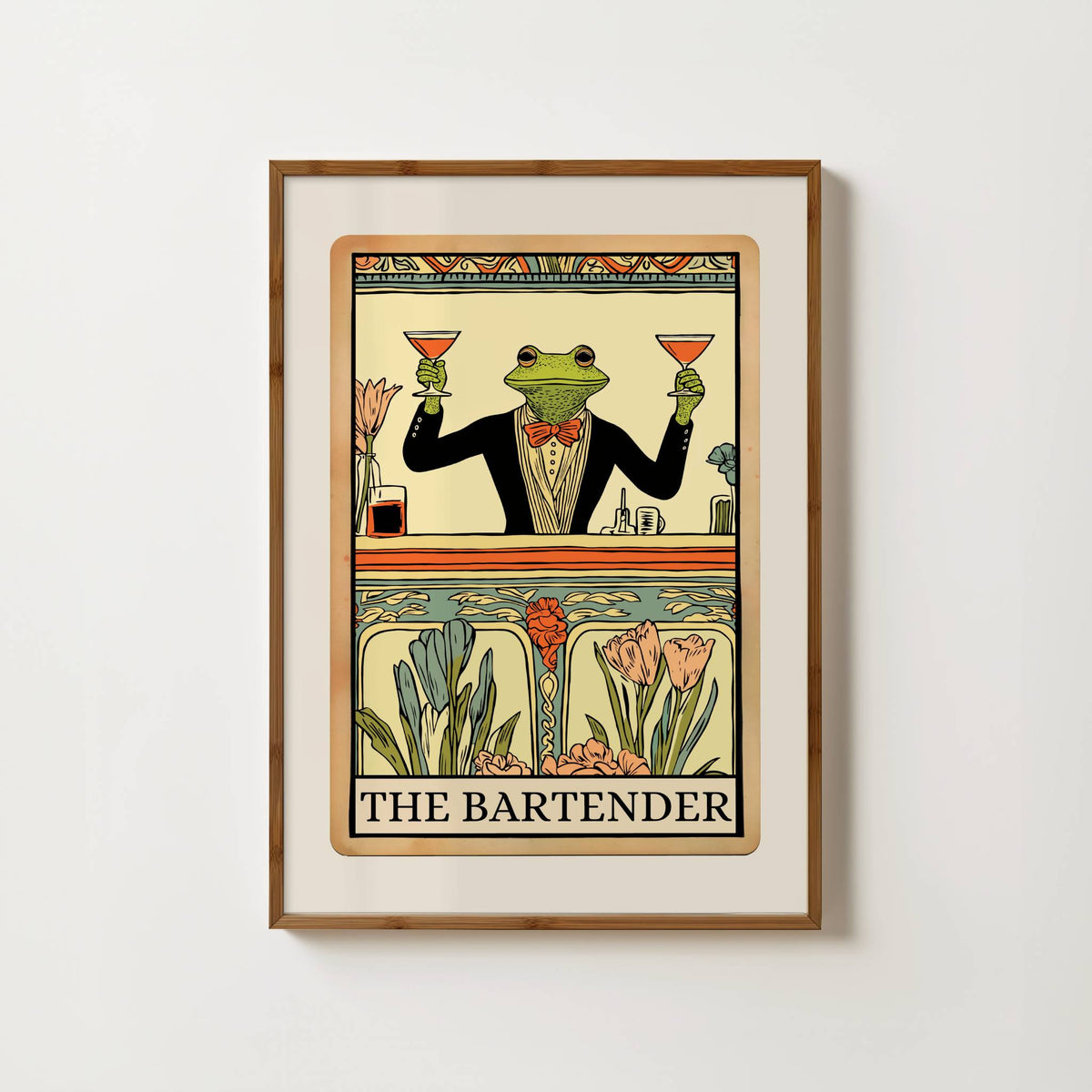 The Bartender Tarot Card Print