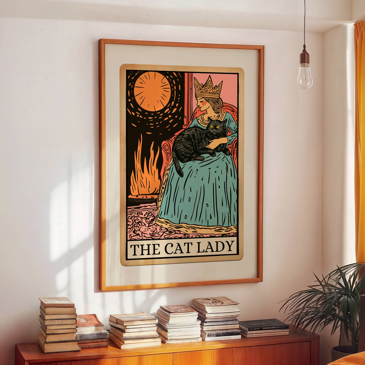 The Cat Lady Tarot Card Print