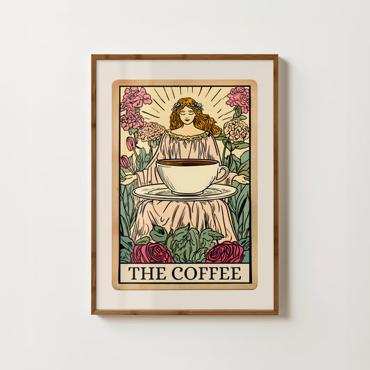 The Coffee Tarot Card Print