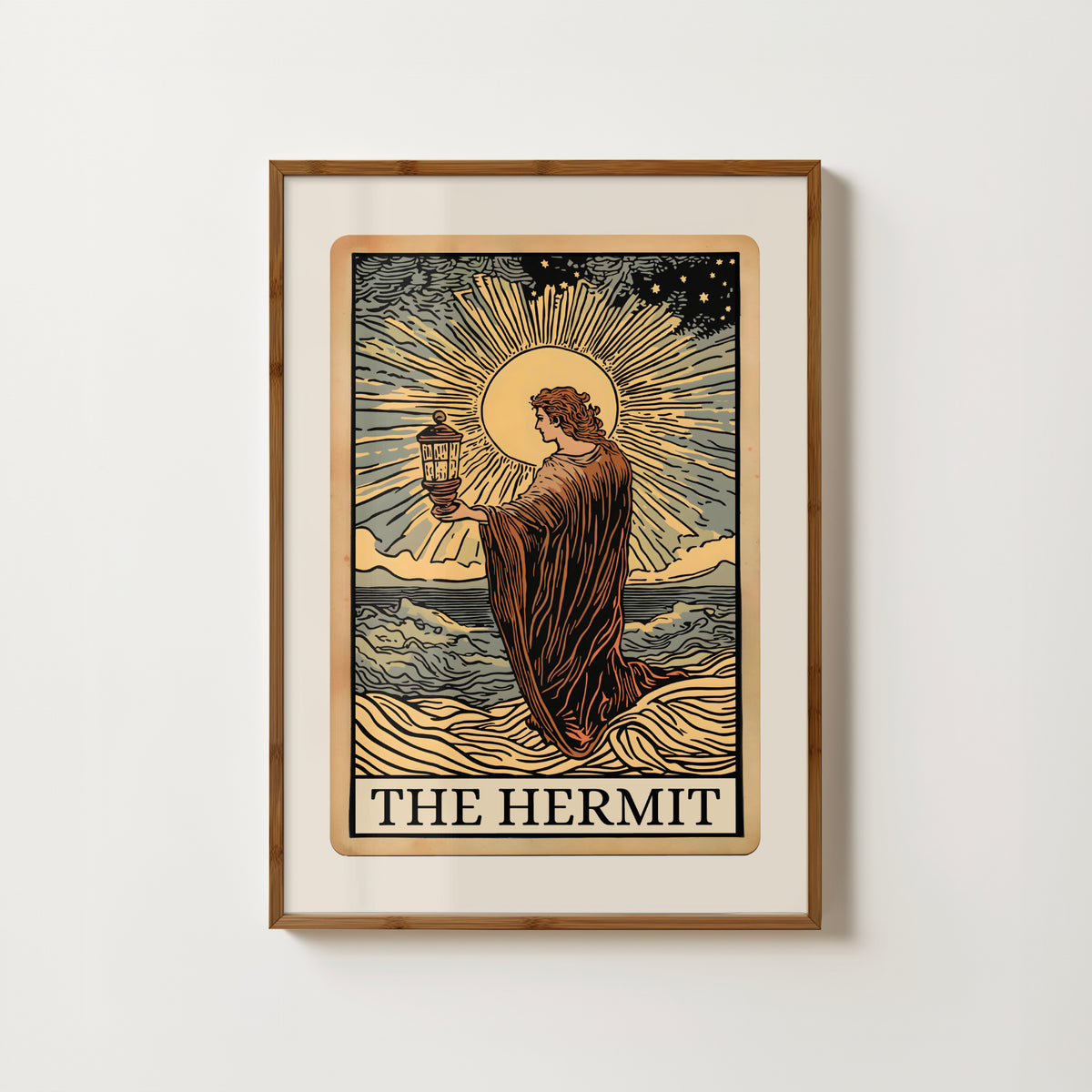 The Hermit Tarot Card Print