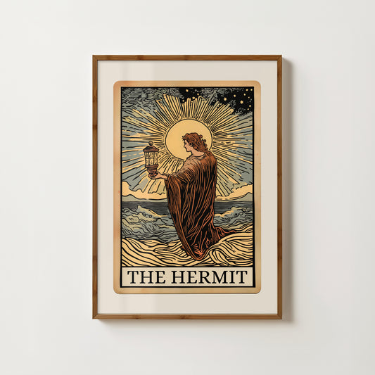 The Hermit Tarot Card Print