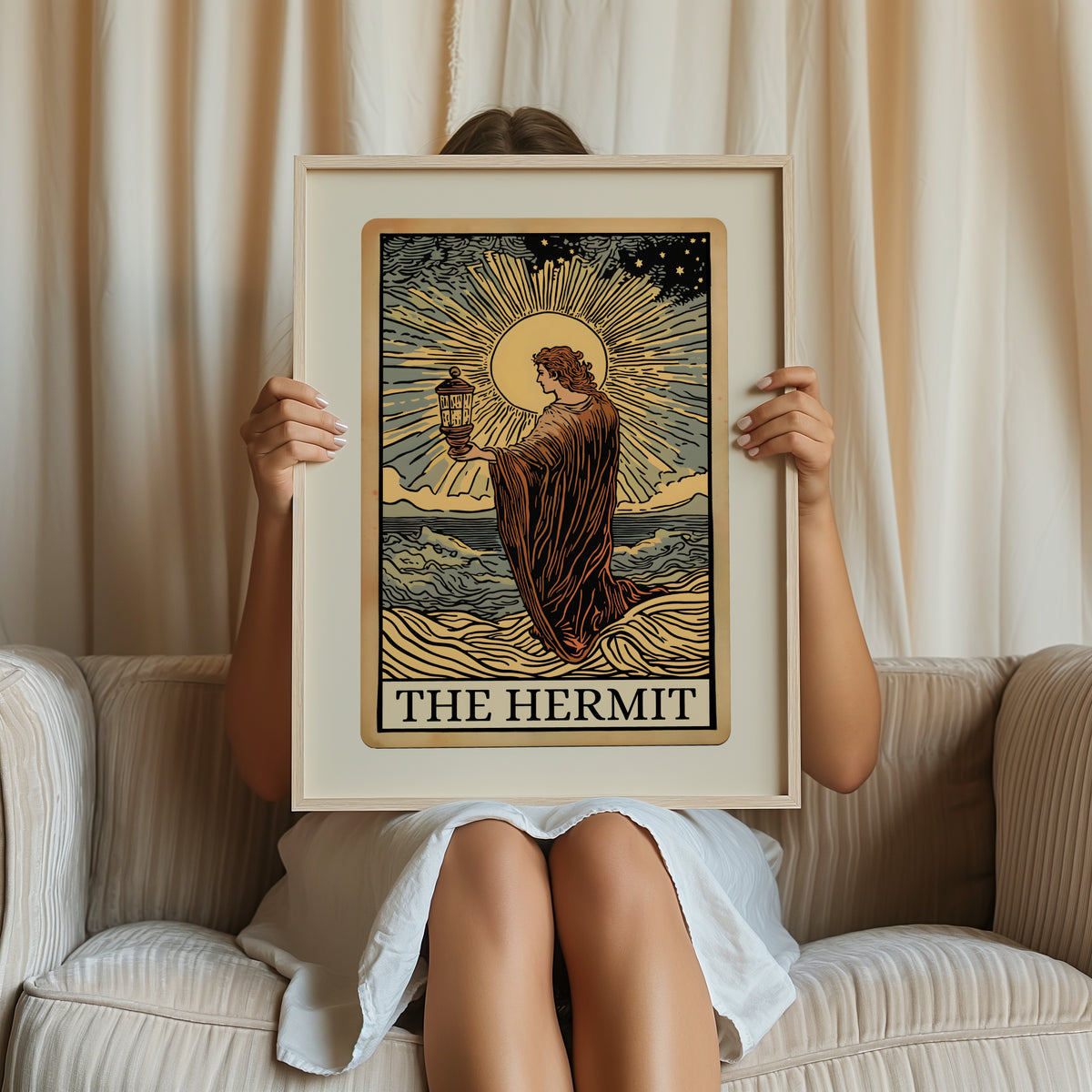 The Hermit Tarot Card Print