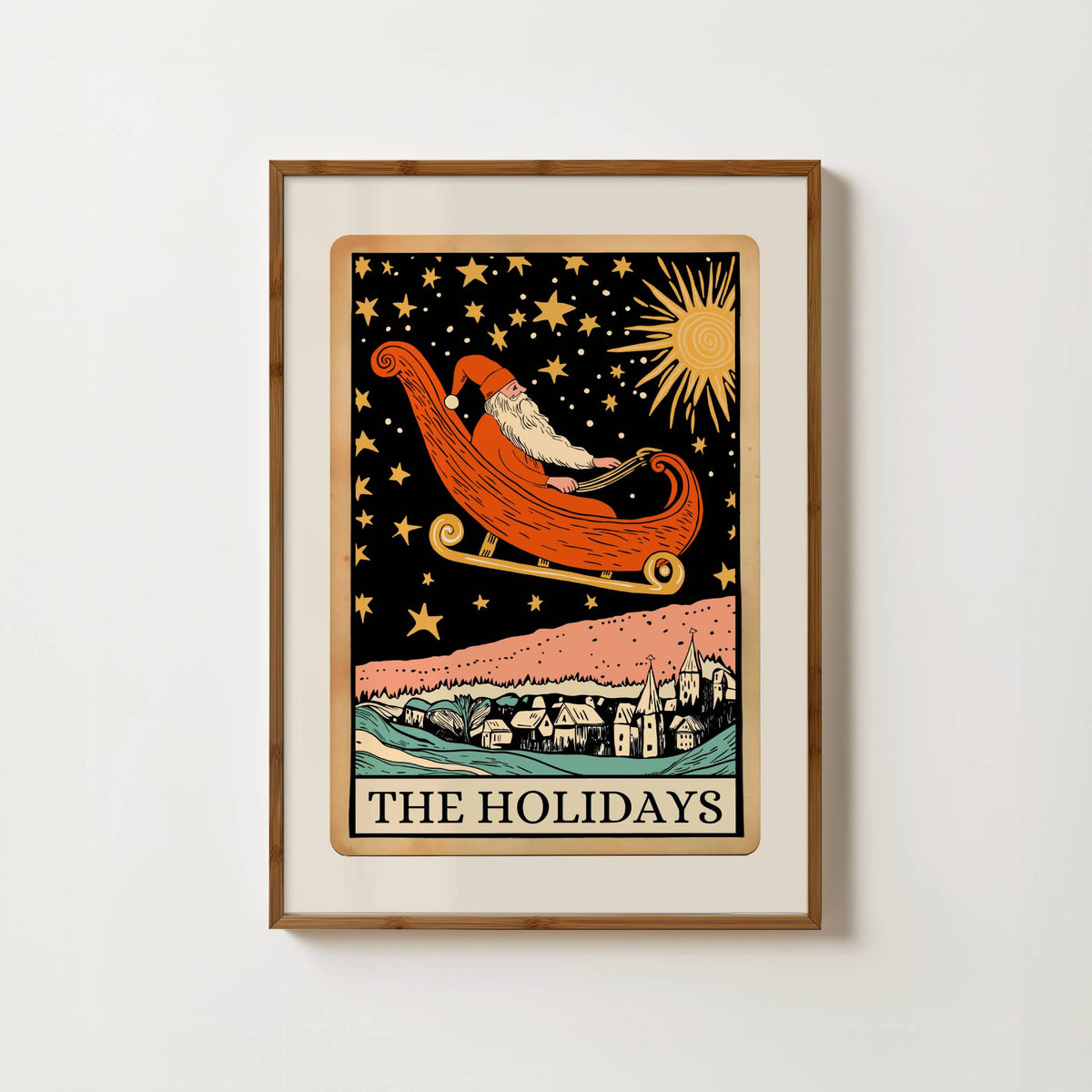 The Holidays Tarot Card Print