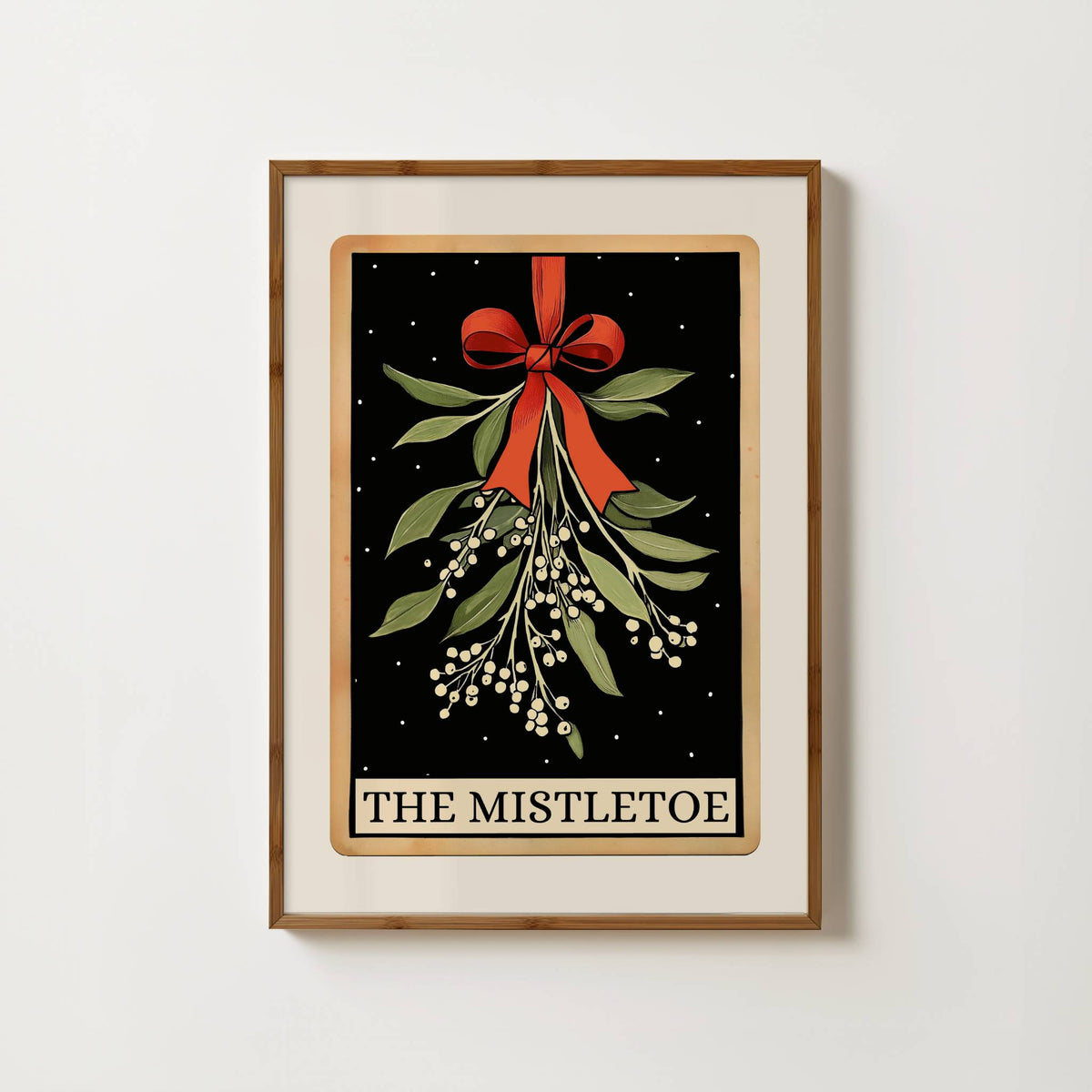 Mistletoe Tarot Card Print