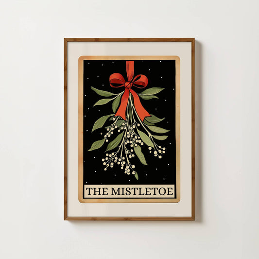 Mistletoe Tarot Card Print