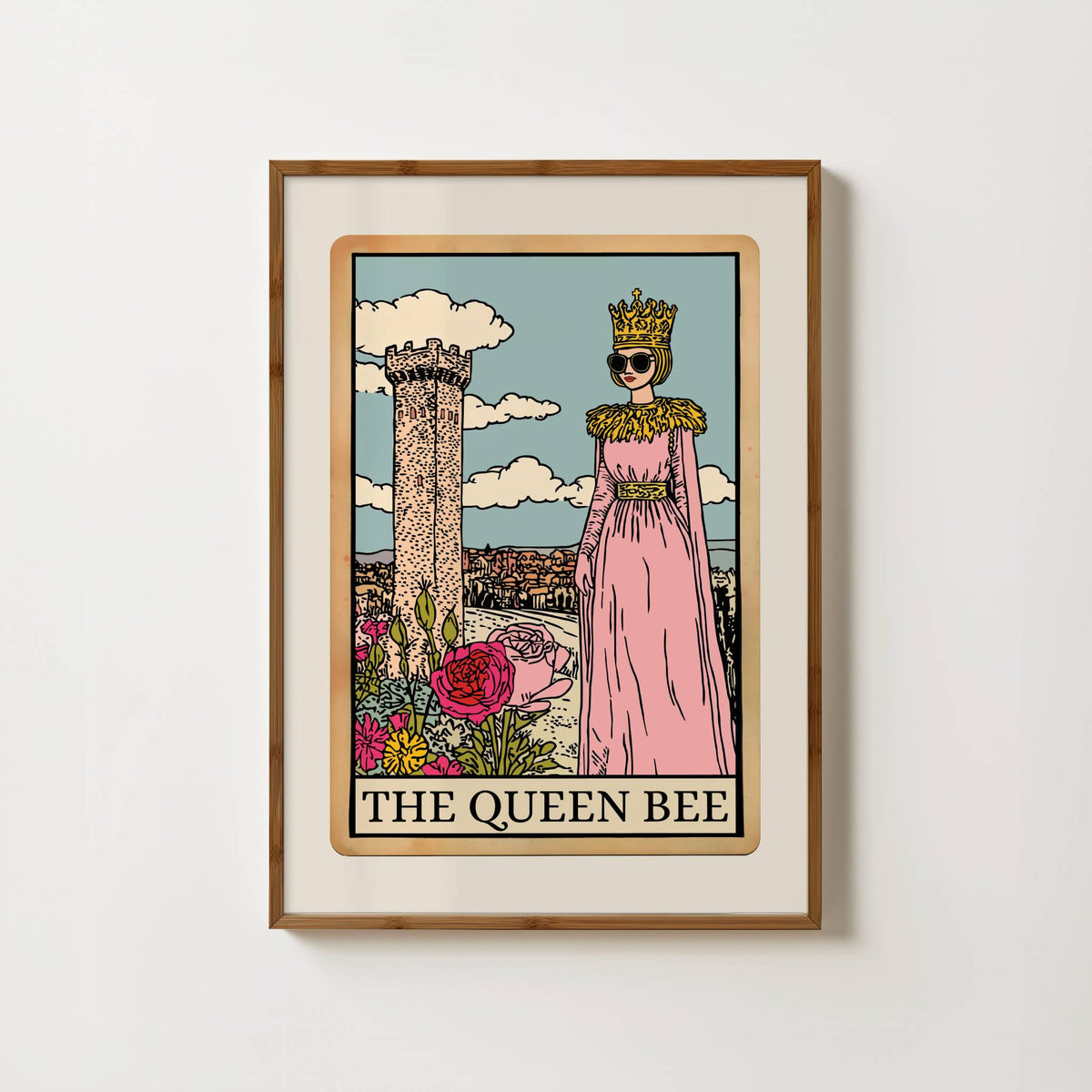The Queen Bee Tarot Card Print
