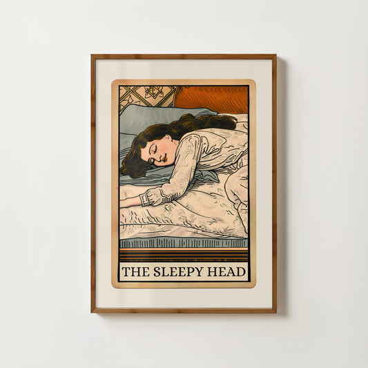 The Sleepy Head Tarot Card Print