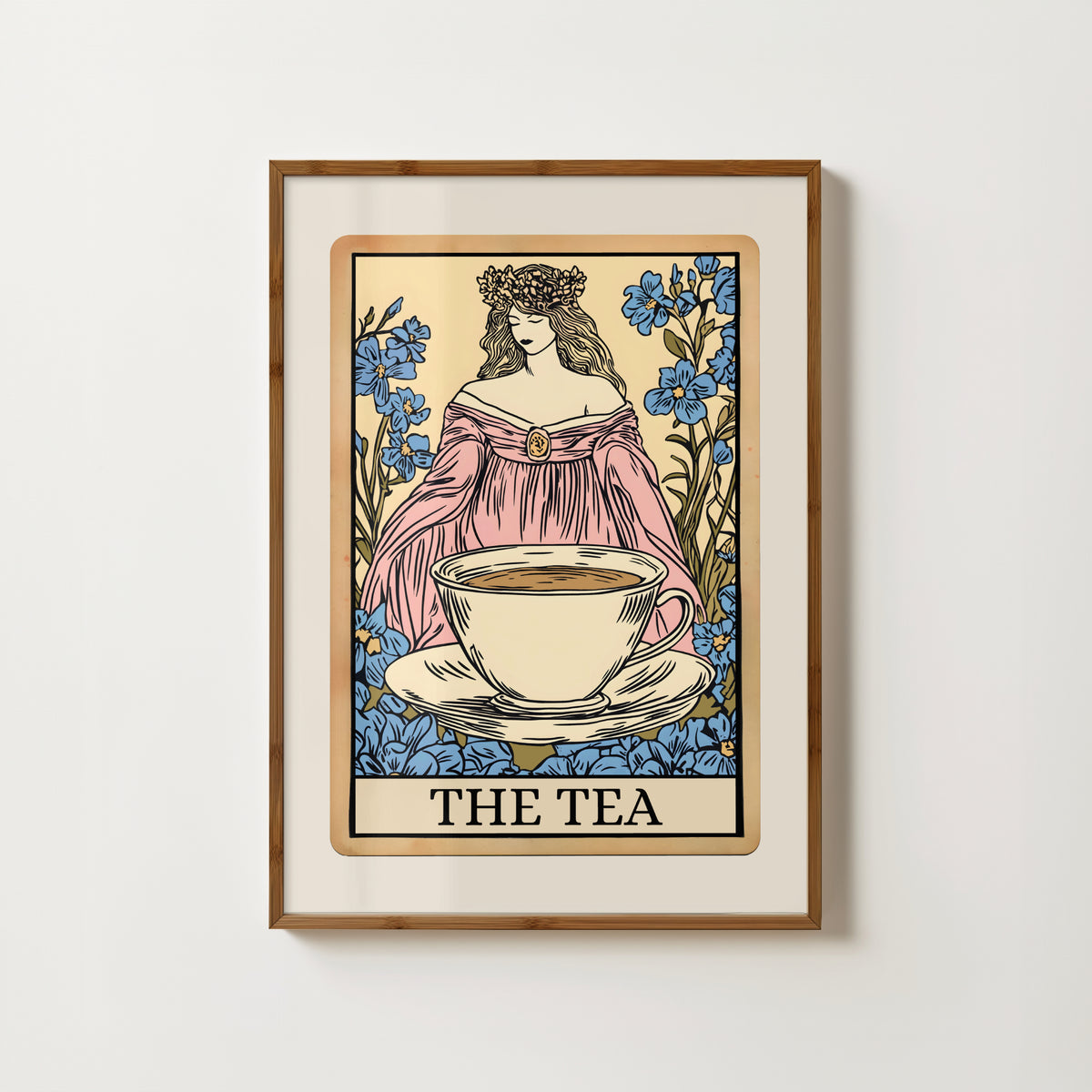 The Tea Tarot Card Print