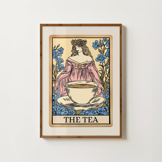 The Tea Tarot Card Print