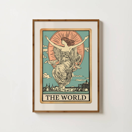 The World Tarot Card Print