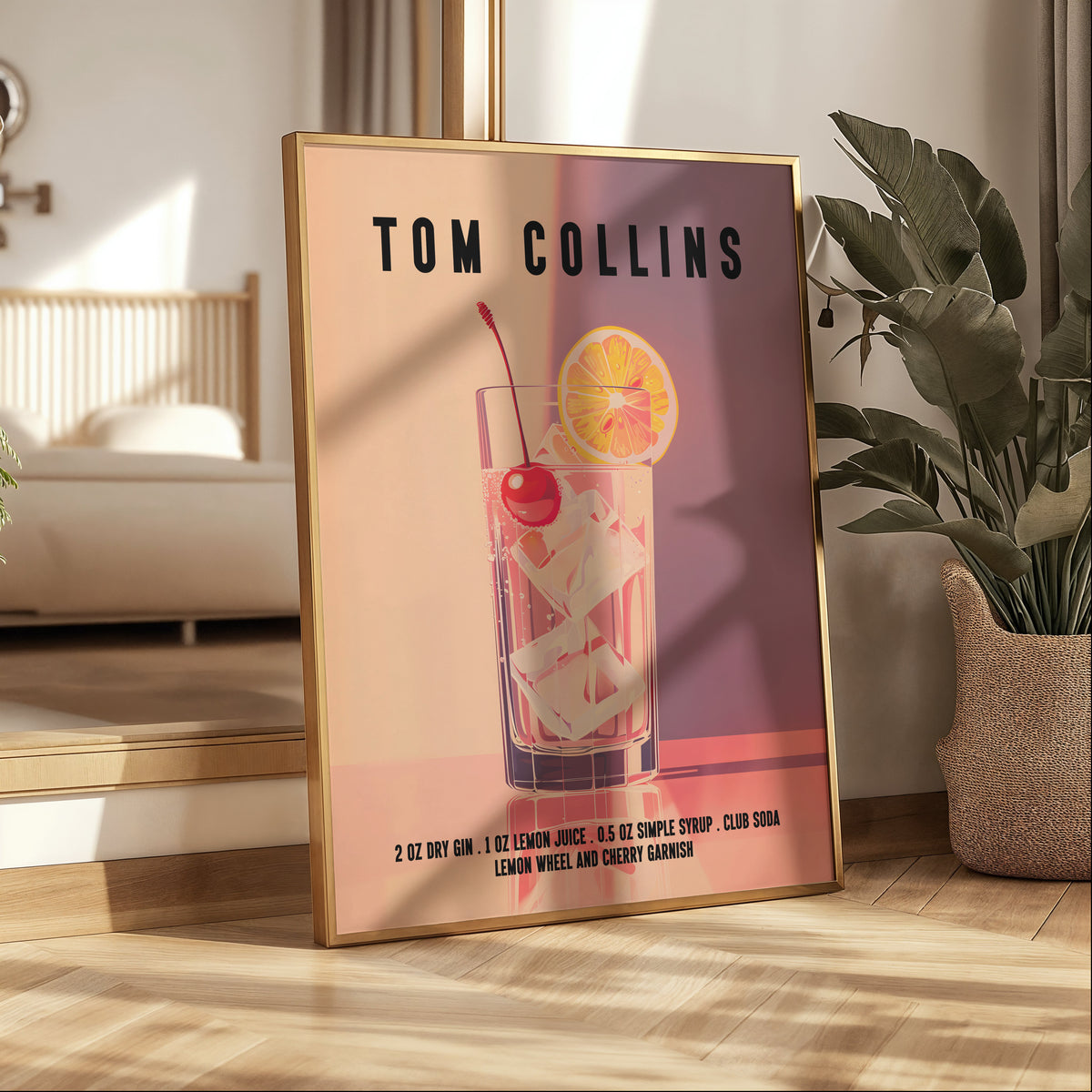 Tom Collins Cocktail Print