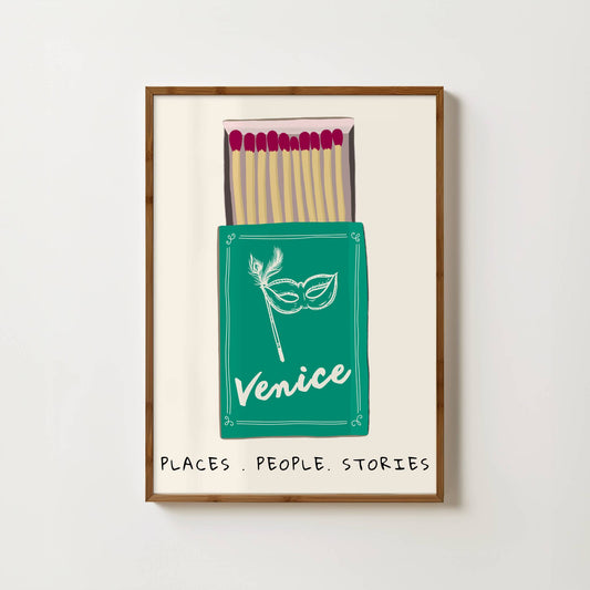 Venice Matchbox Print