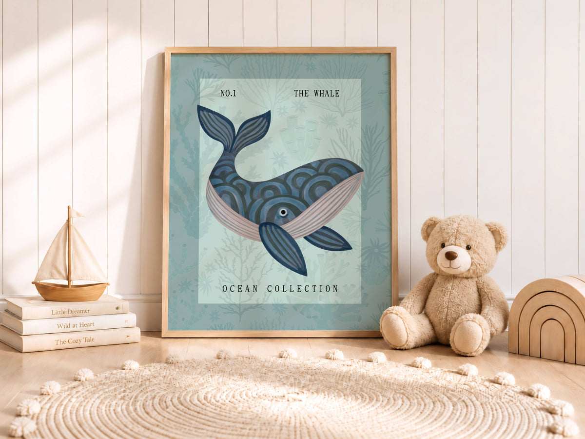 The Whale Nursery Print
