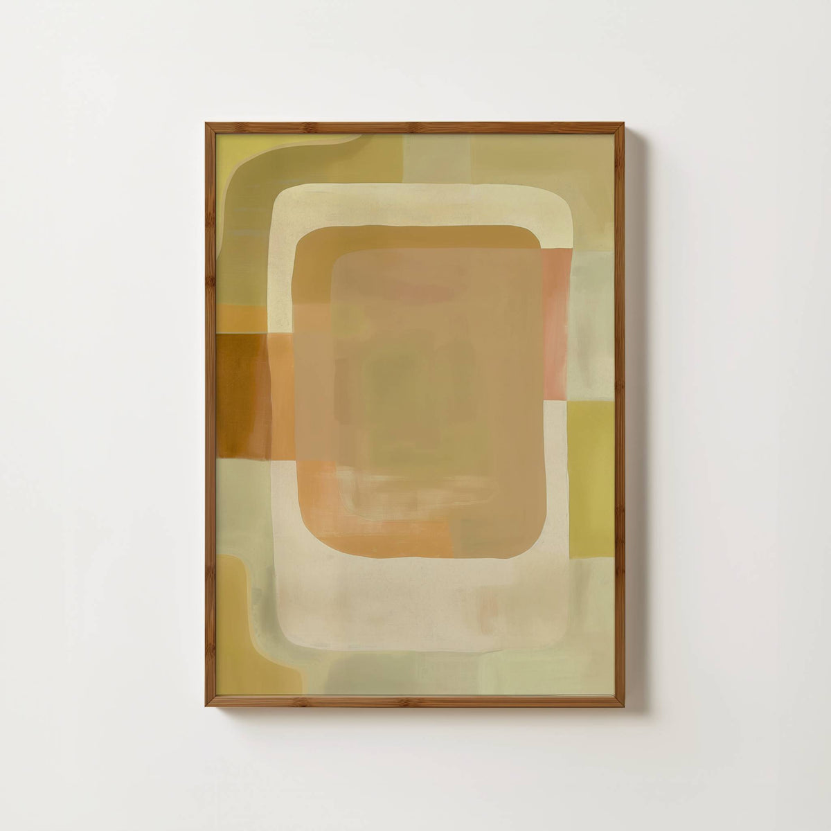 Boho Citrine Abstract Print