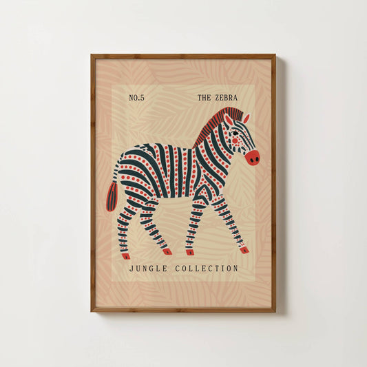 The Zebra Nursery Print